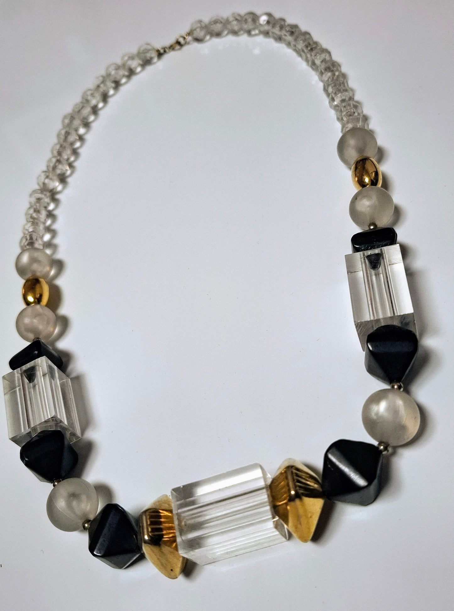 Retro kubistische Halskette