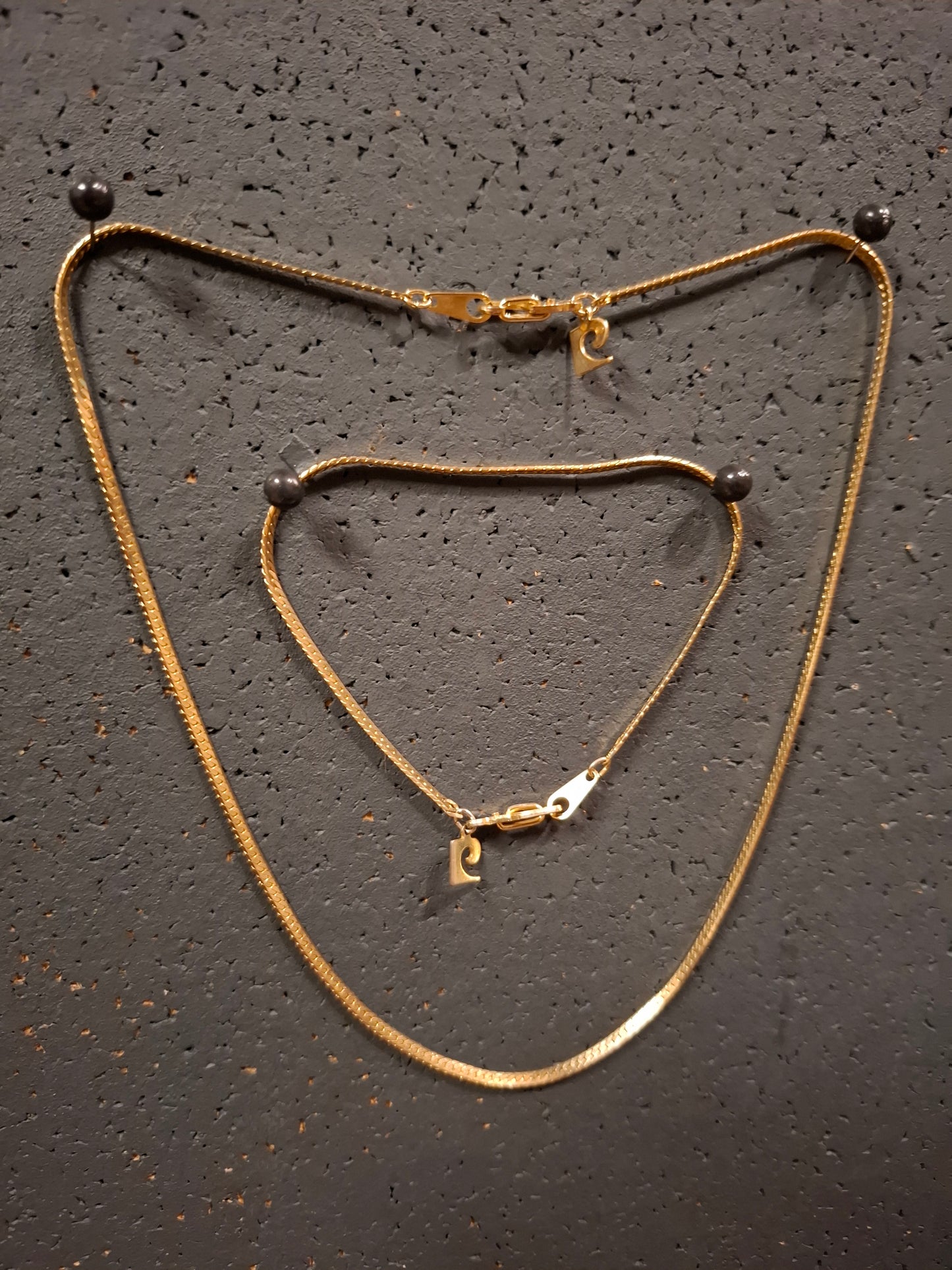 Retro-vergoldetes Pierre Cardin-Set aus Halskette und Armband