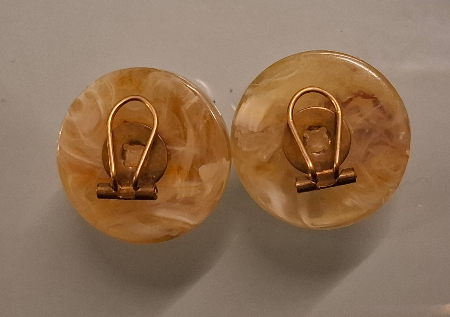 Vintage Butterscotch Ohrclips