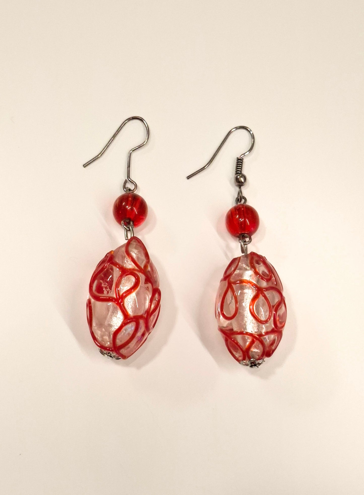 Handgefertigte Glasohrringe