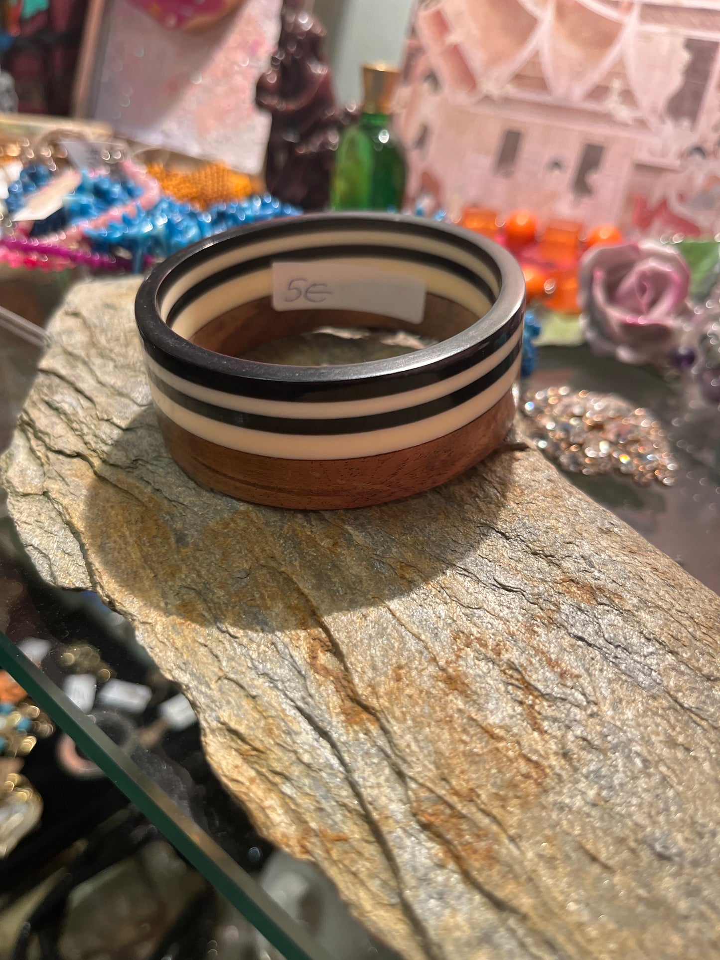 Vintage Armreif Holz