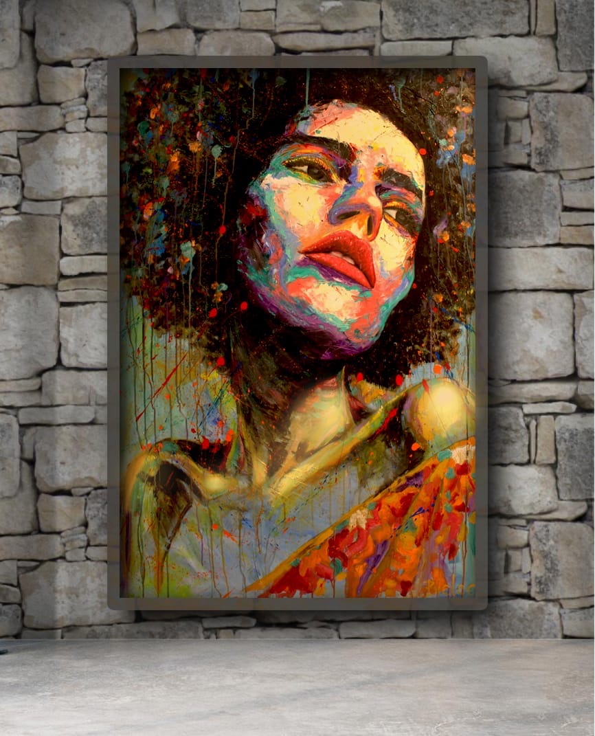 Öl Acryl 140 mal 100 cm