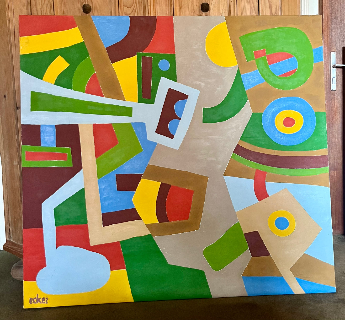 Franz Ecker, Öl auf Leinwand