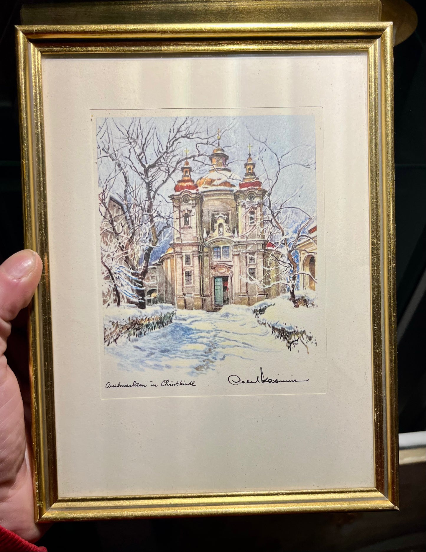 Vintage Bild gerahmt