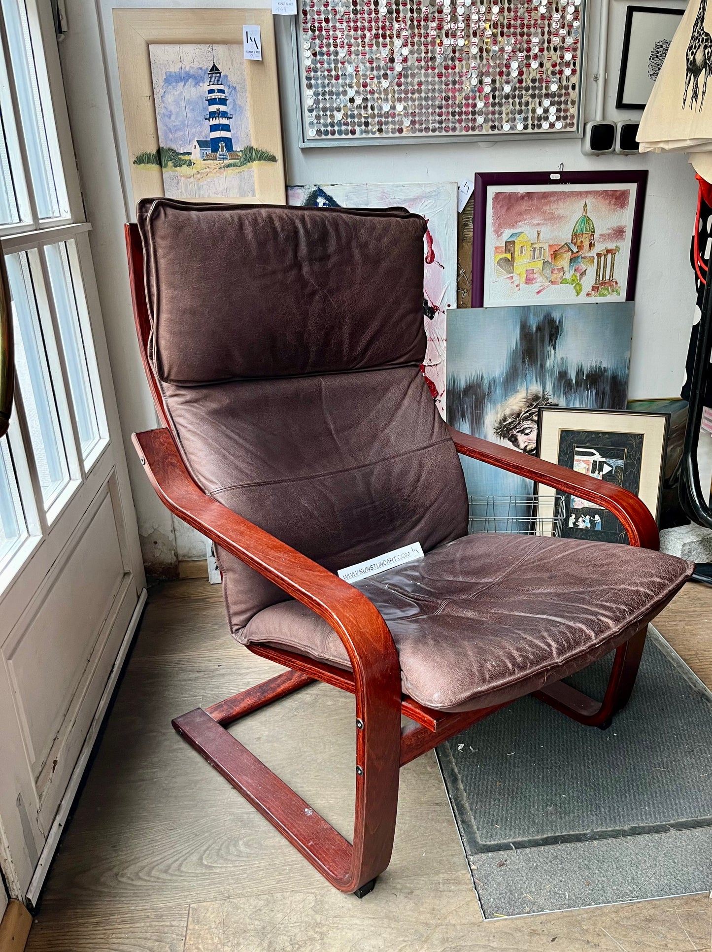 Vintage Leder Freischwinger