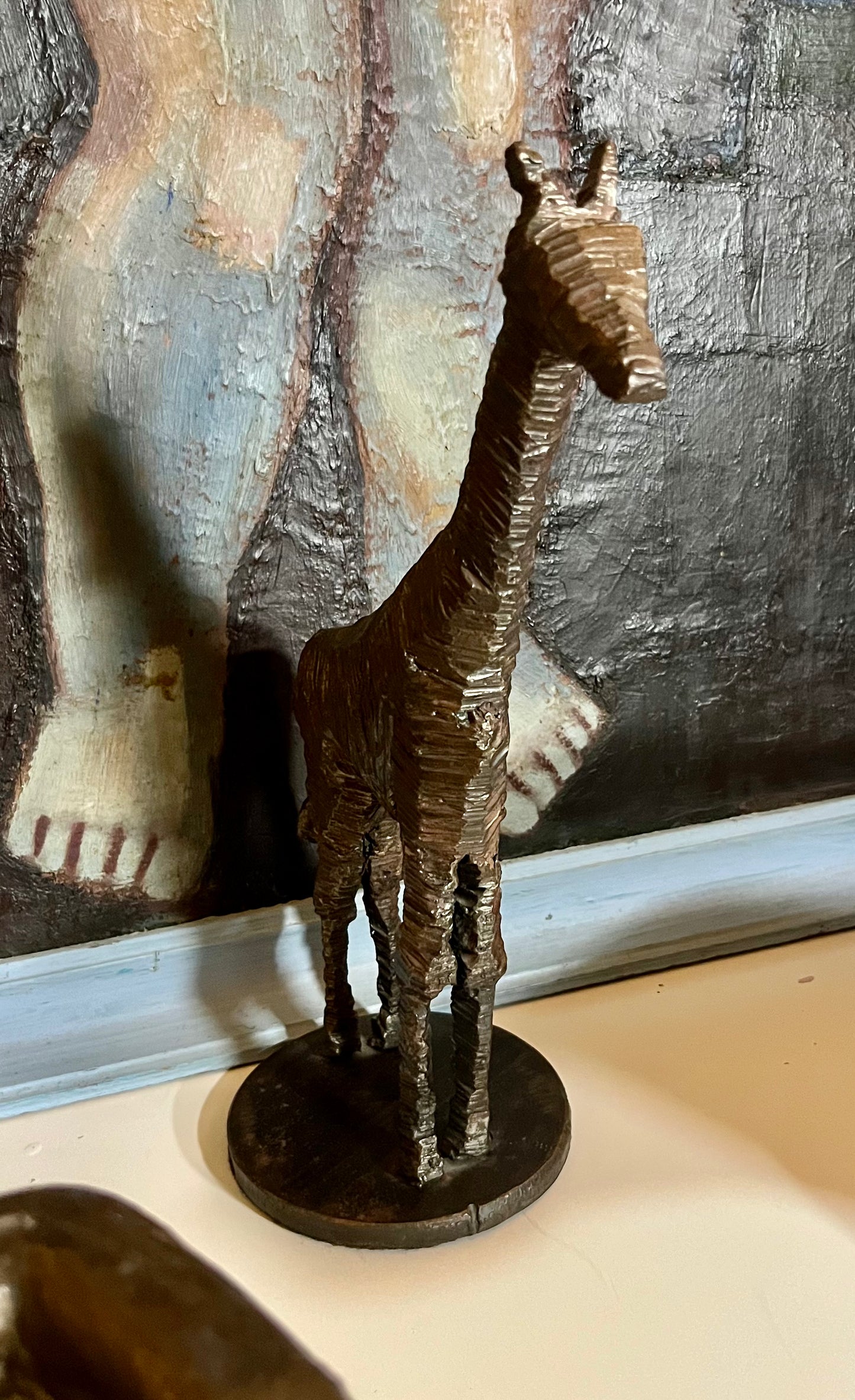 Bronzestatuette Giraffe
