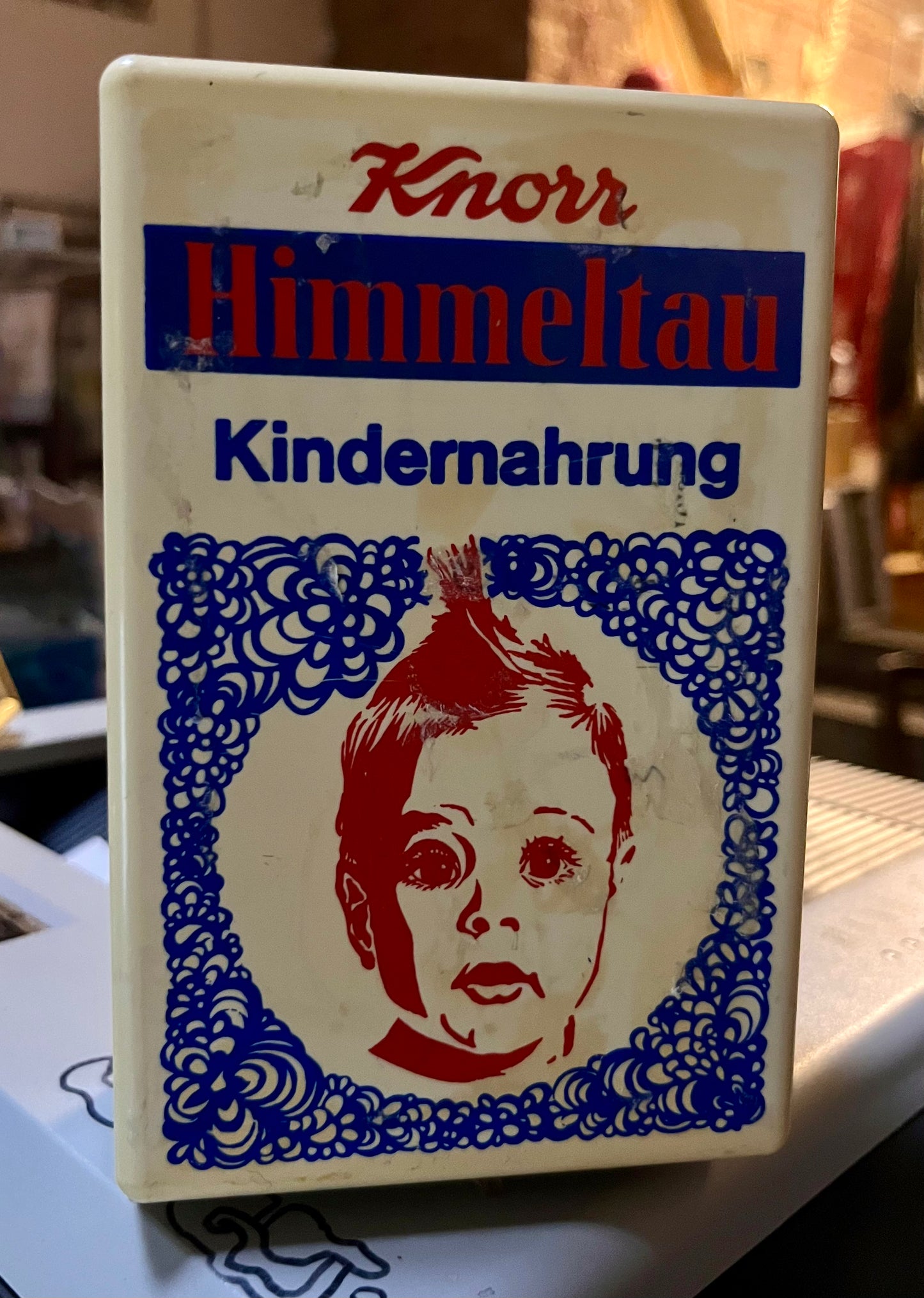 Knorr Himmeltau Werbespieluhr – Orig. Werbe-Objekt 50er/60er Jahre