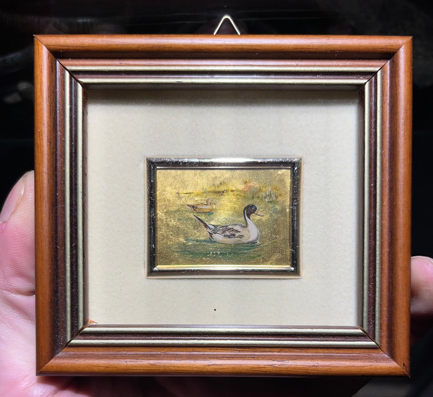 Vintage Goldfolien Bild