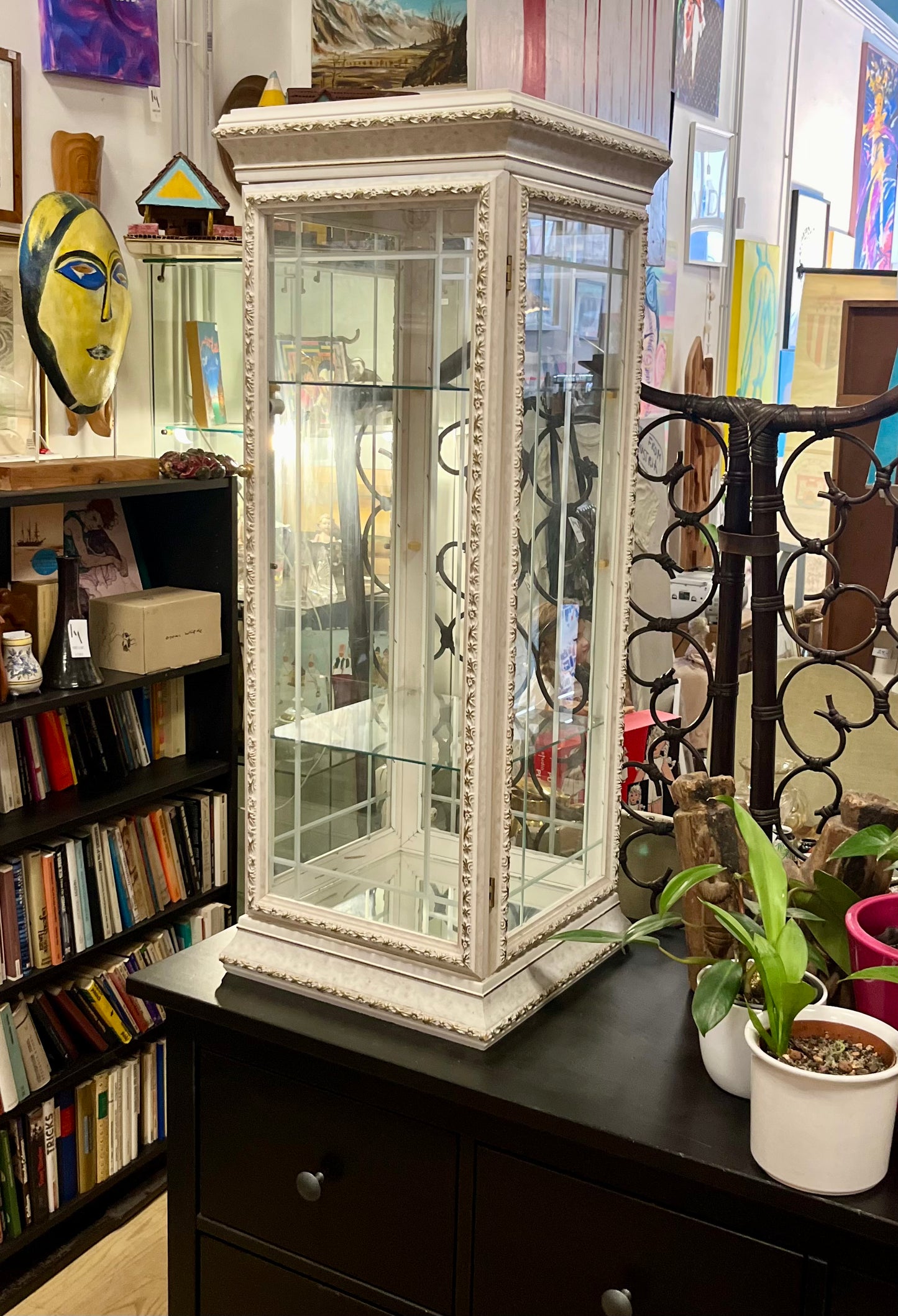 Vintage Kommodenaufsatz Vitrine