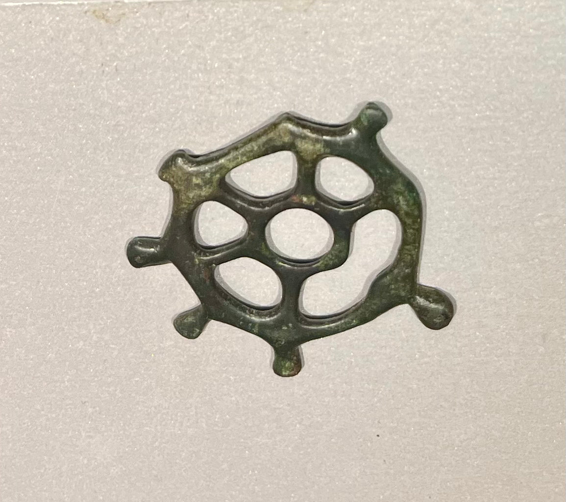 Kelten Radanhänger Bronze Amulett