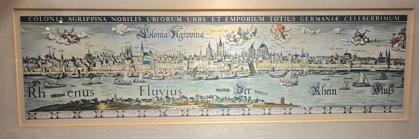 Stich, Köln, Rhein, koloriert