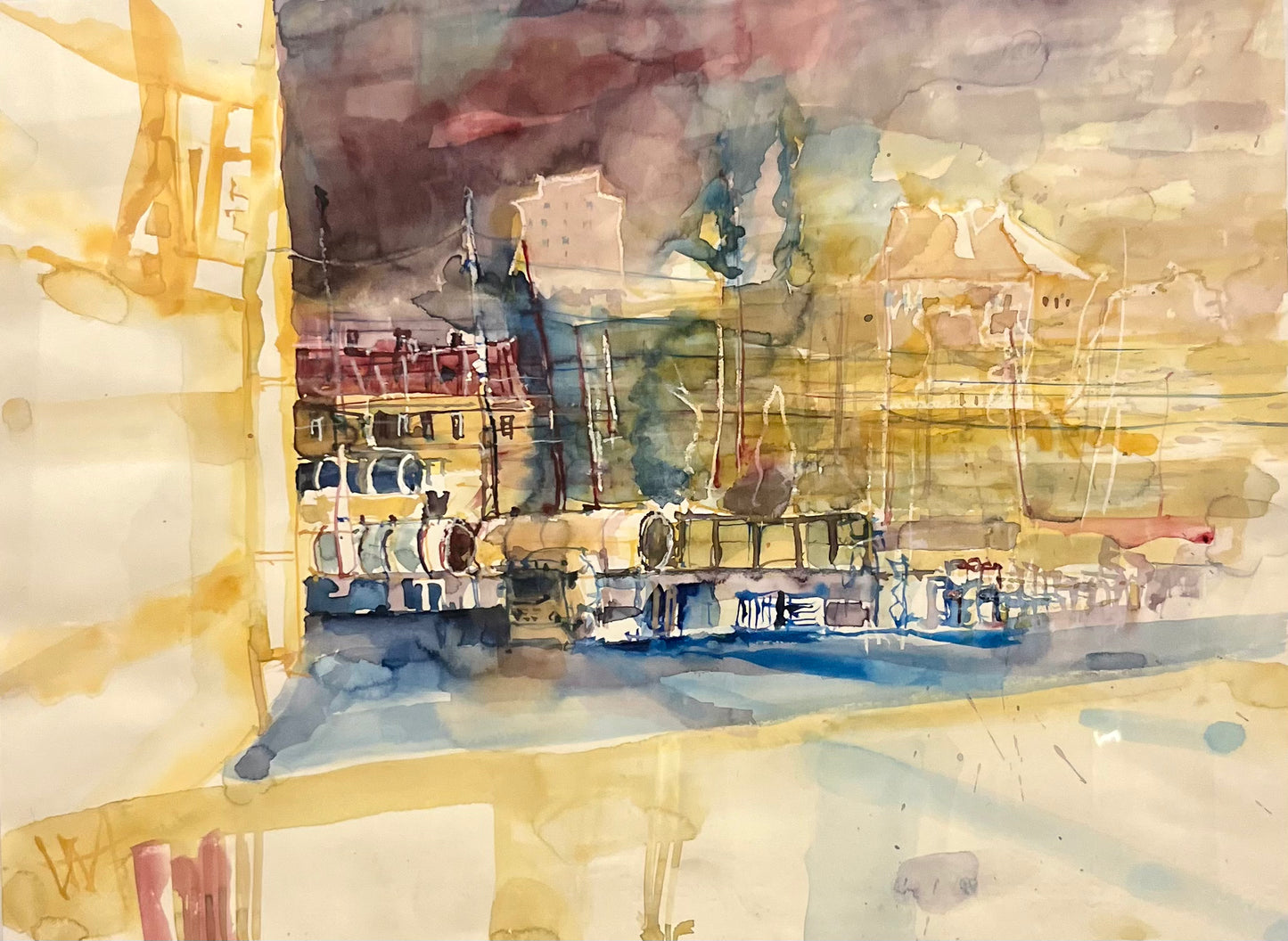 Aquarell monogrammiert