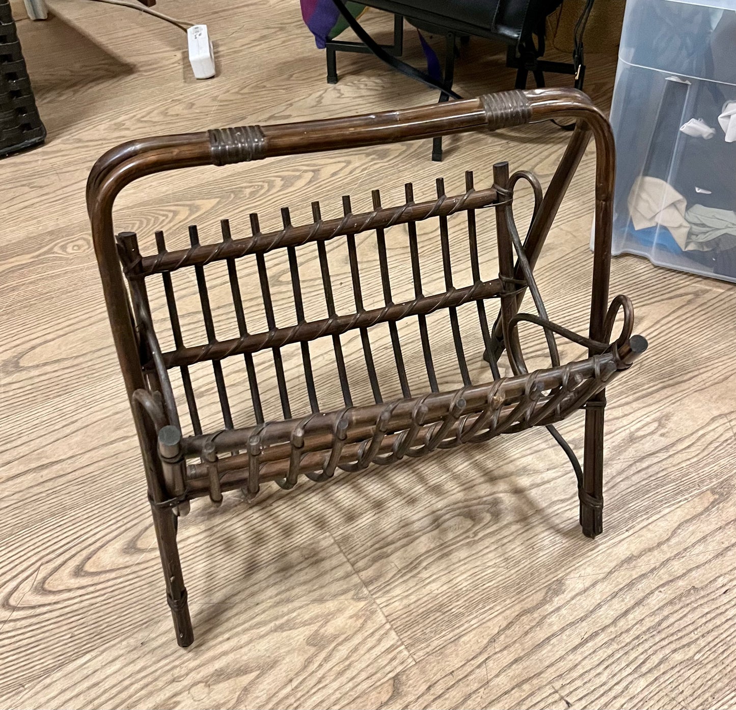 Vintage Bambus Zeitungsständer