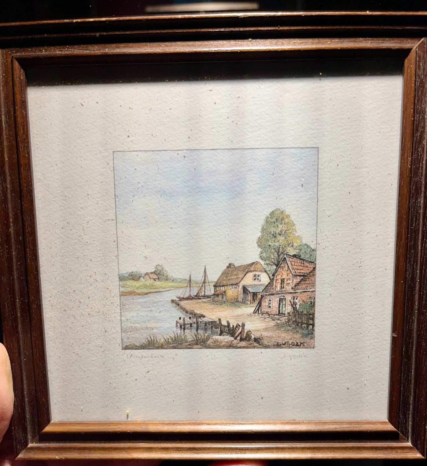 Vintage Bild gerahmt