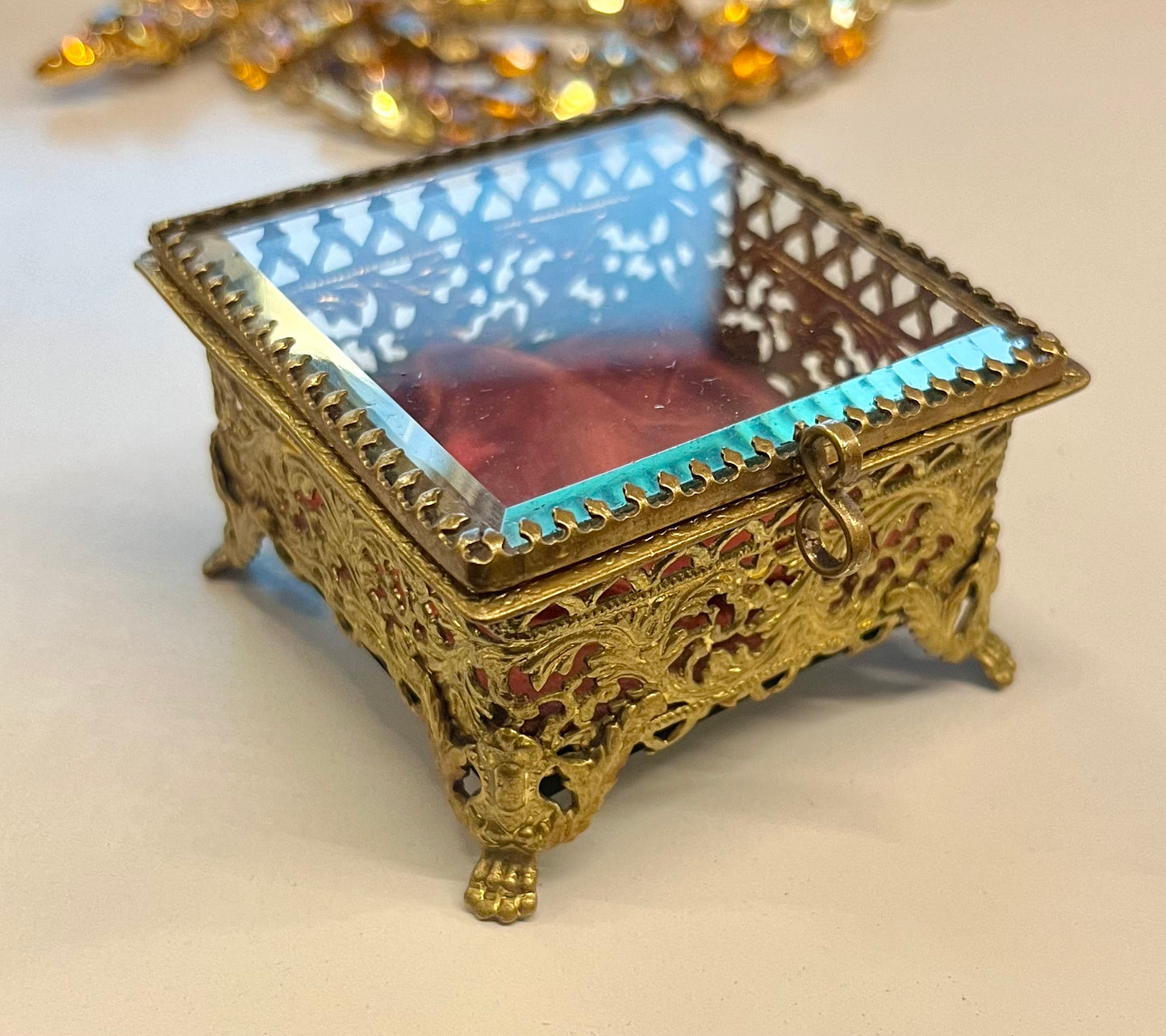 Vintage Schatüllchen Schliffglas