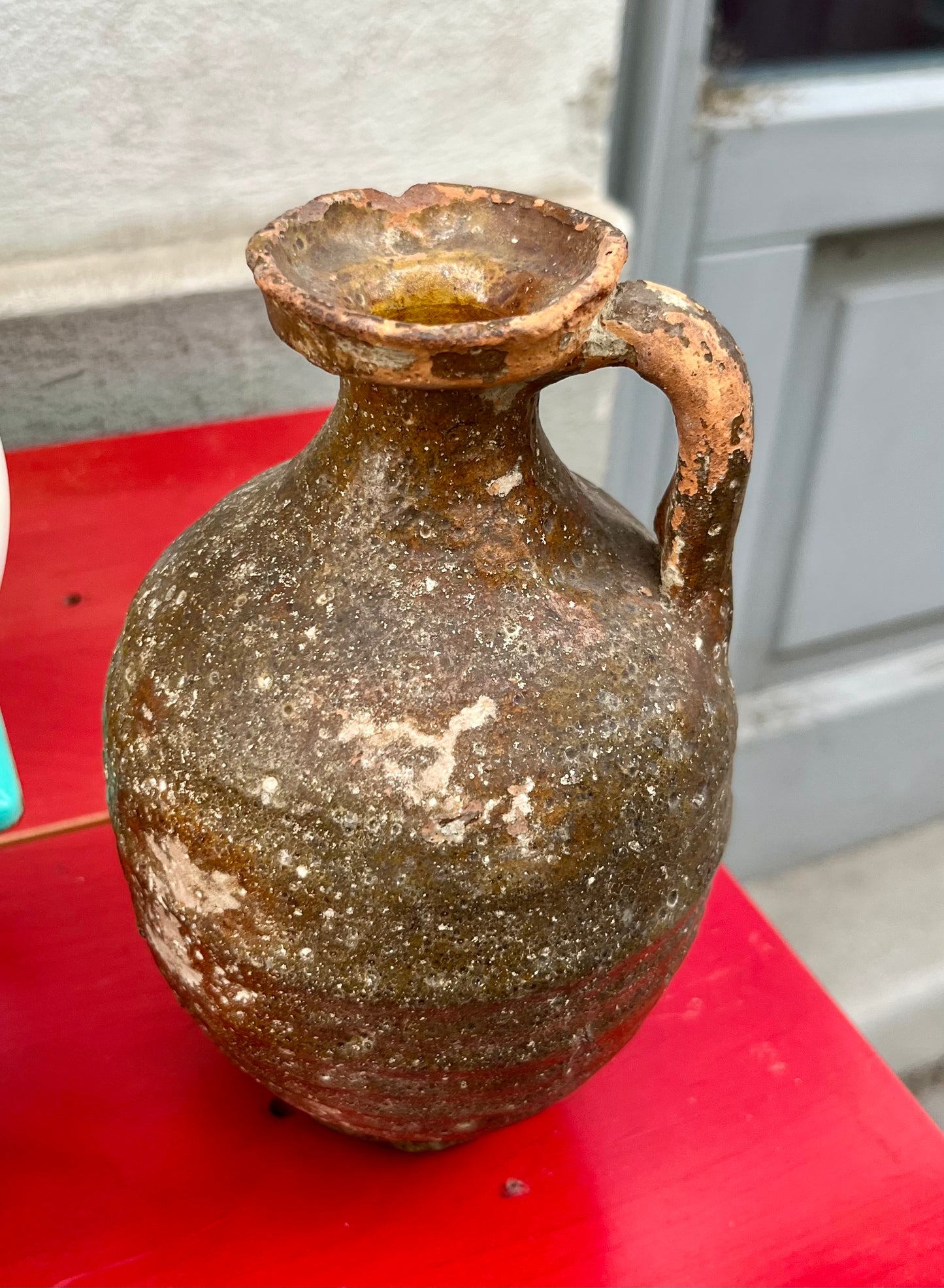 Einhenkelkrug glasiert