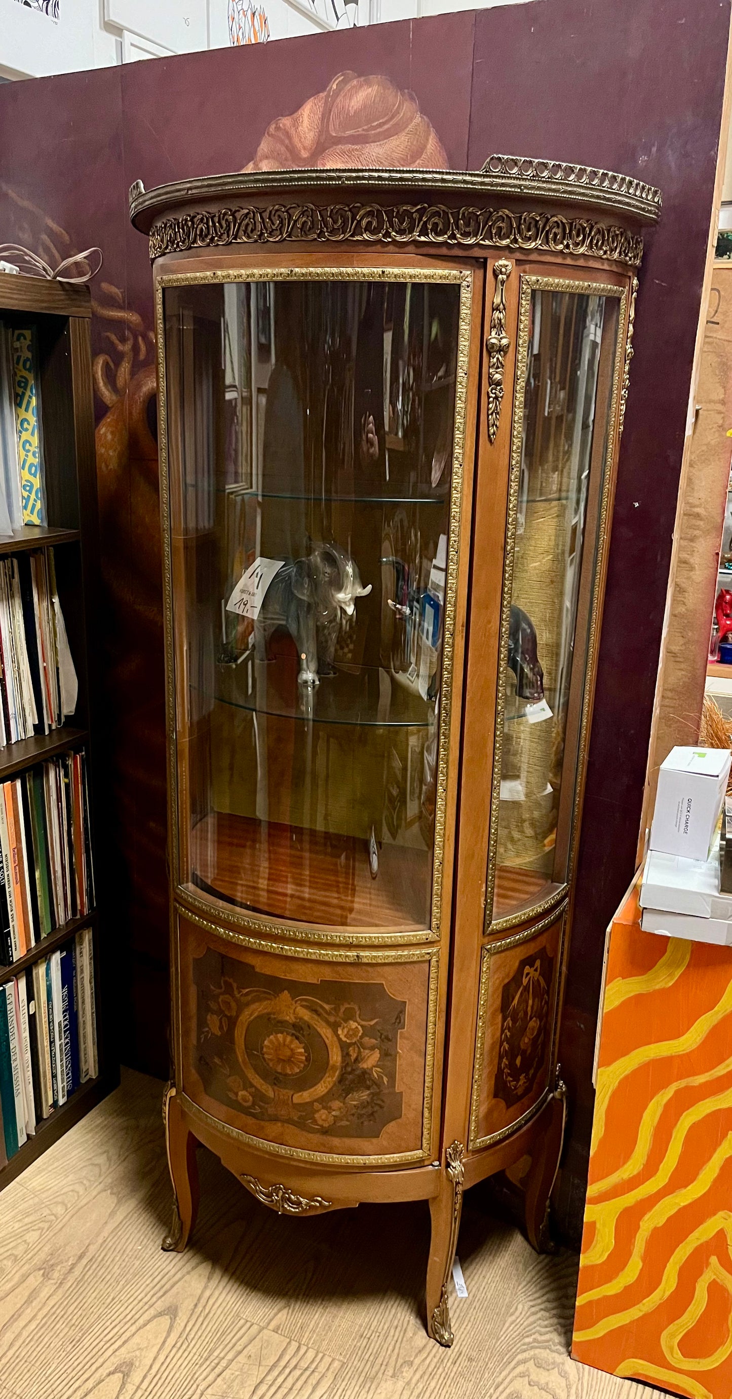Vintage Vitrine Glas
