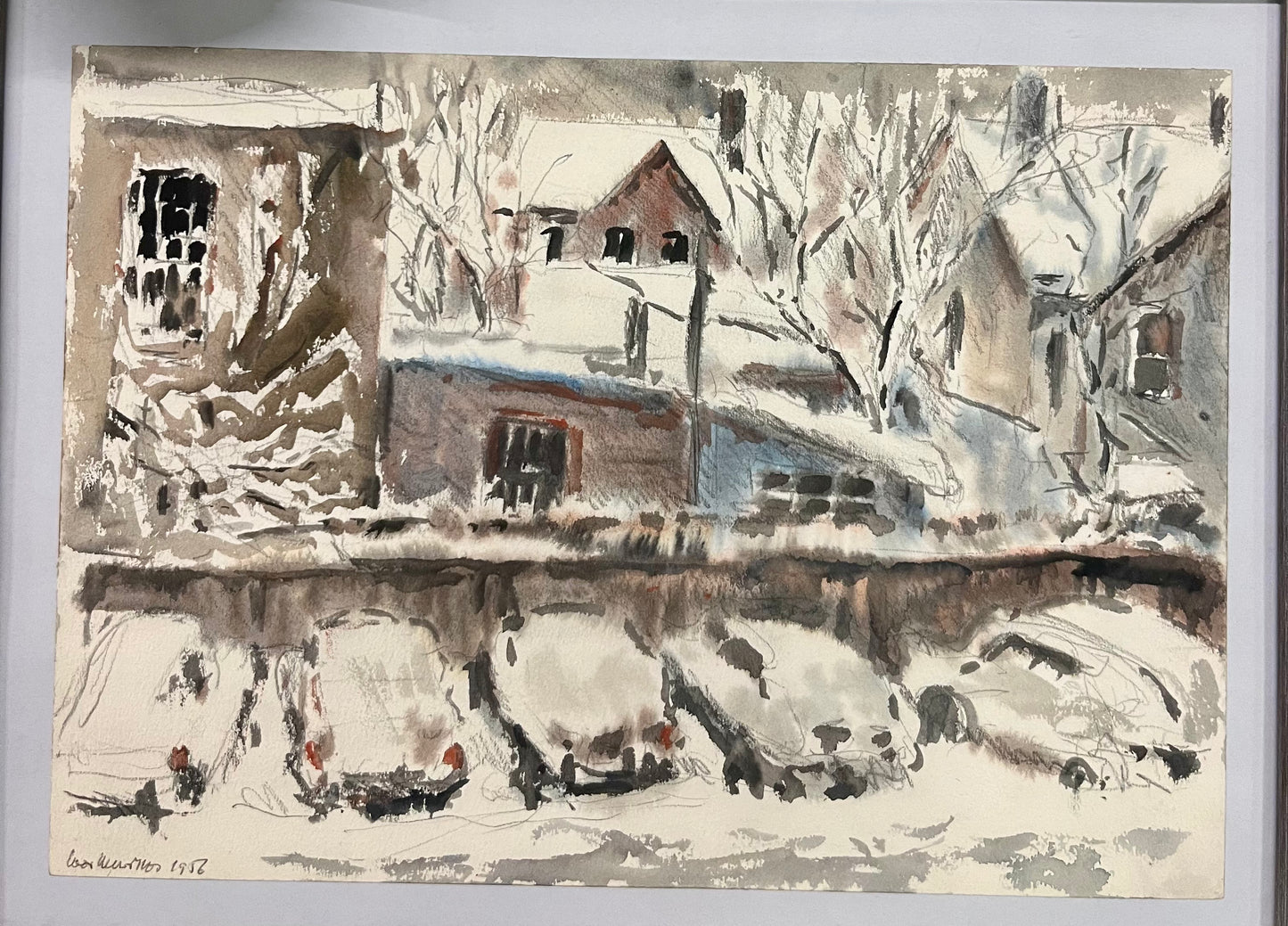 Aquarell signiert 1956