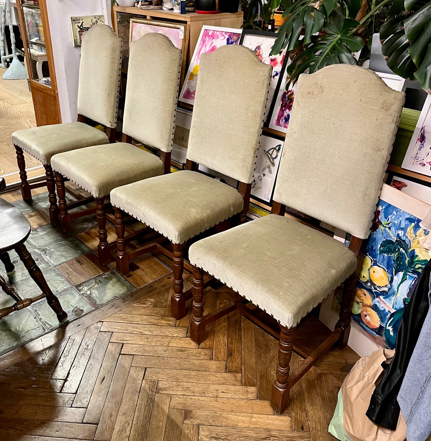 Lot 4 Vintage Sessel rustikal