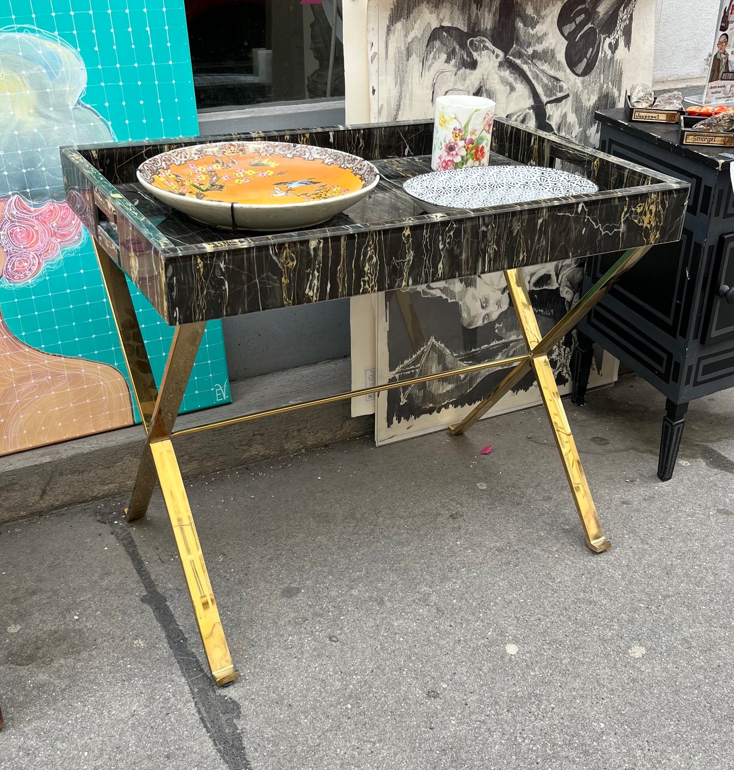 Vintage Tablett Tisch