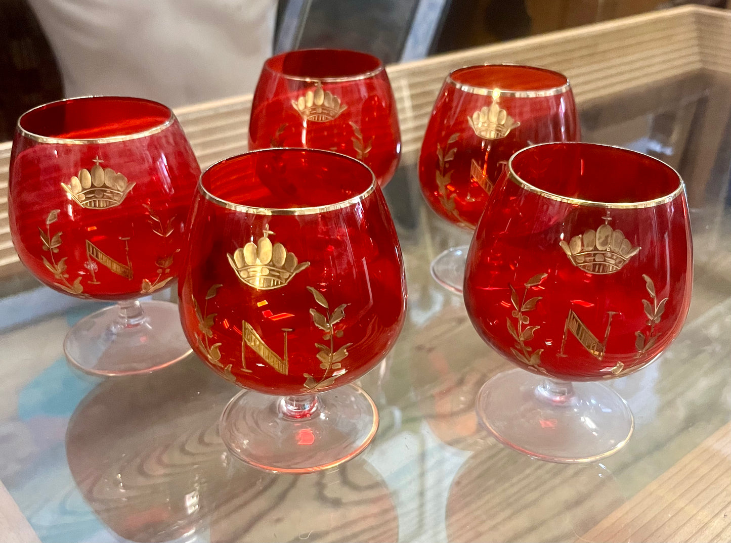 Vintage Cognacschwenker – Konvolut im Mid-Century-Stil