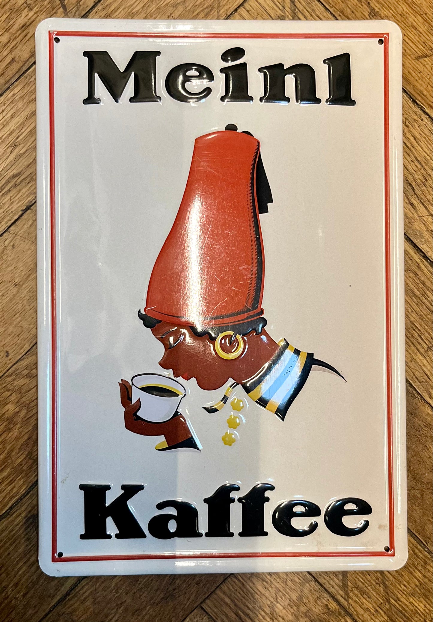 Retro Werbeschild Meinl Kaffee