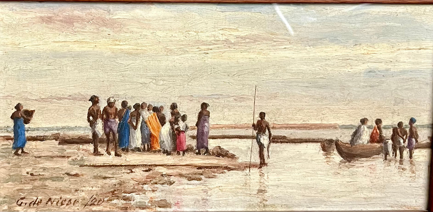 Am Niger, signiert 1920