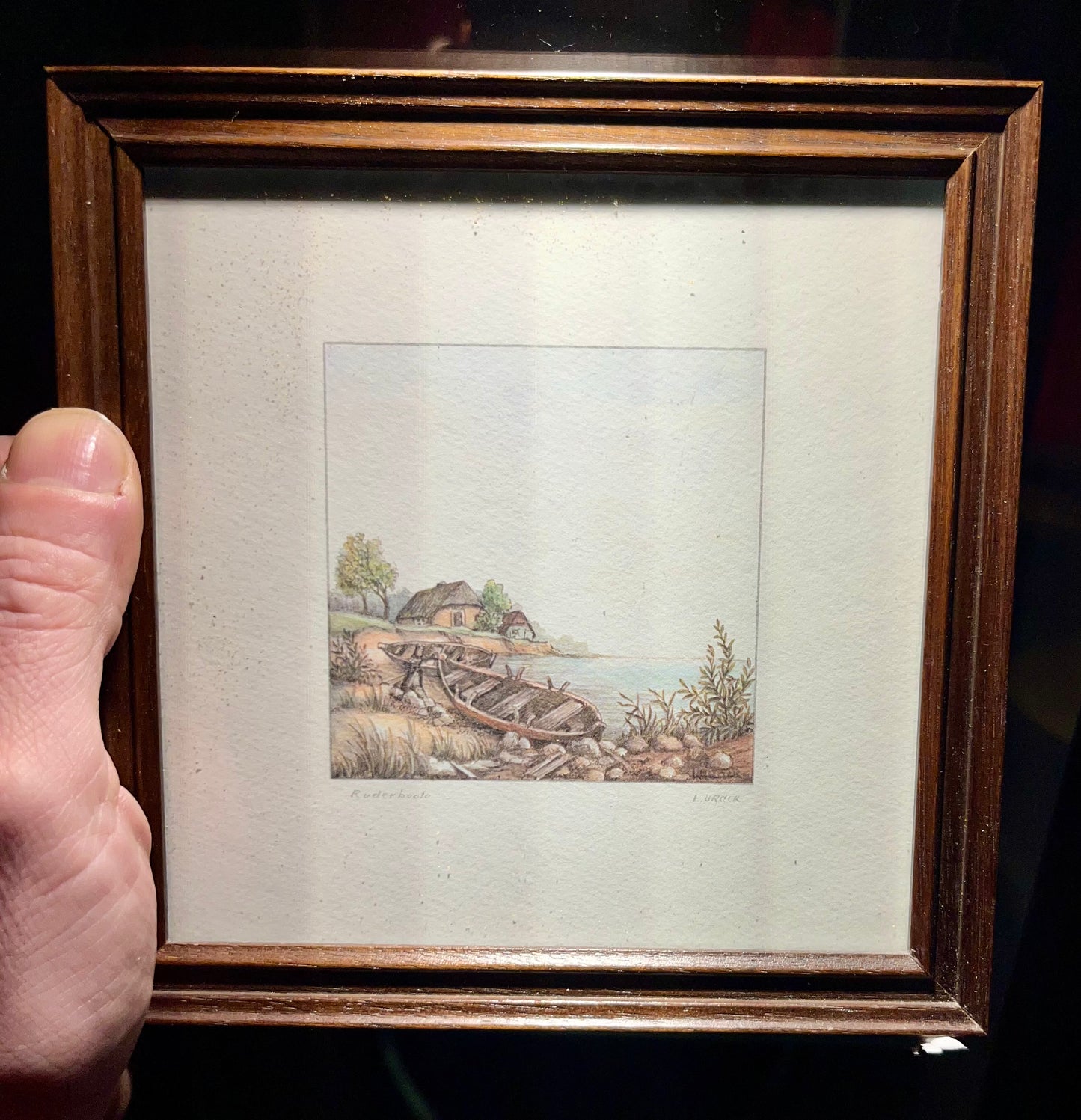 Vintage Bild gerahmt