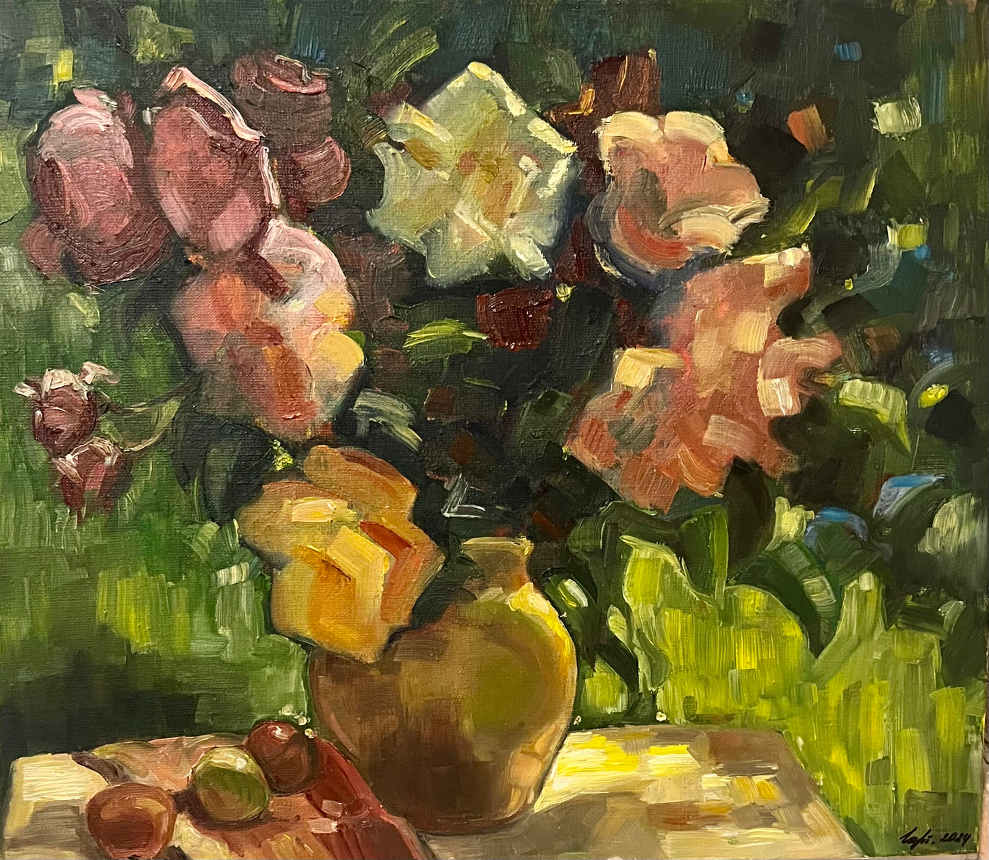 Stillleben, signiert Acryl