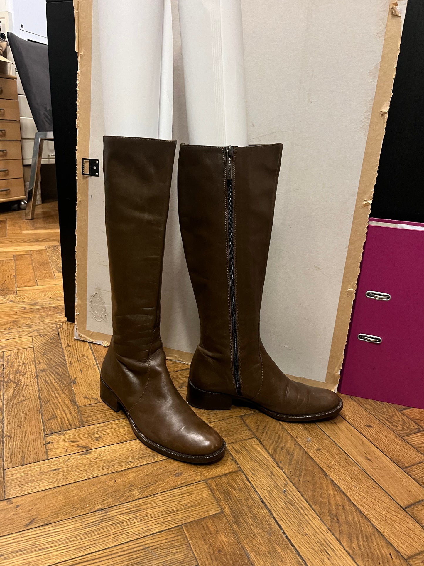 Vintage Lederstiefel Italien Gr. 38