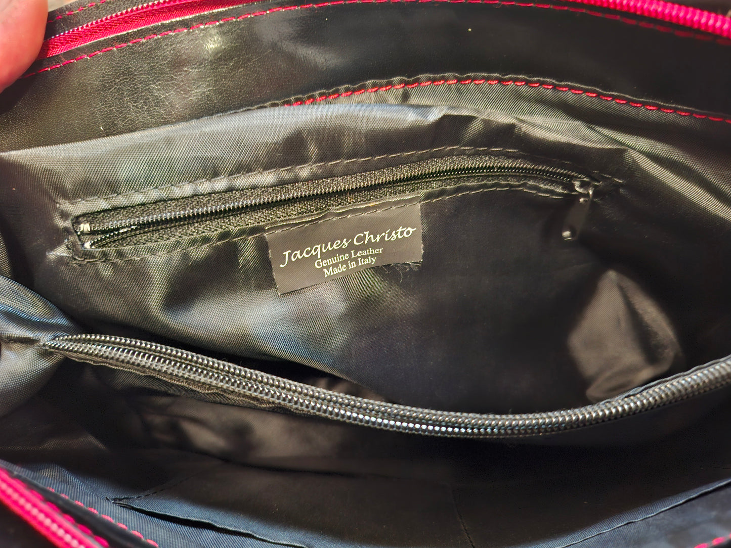 Vintage Jacques Christo Lederhandtasche