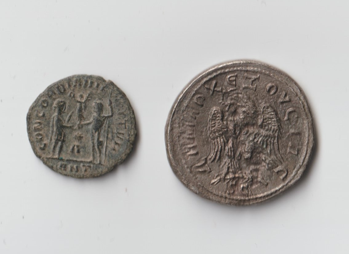 2 römische Münzen