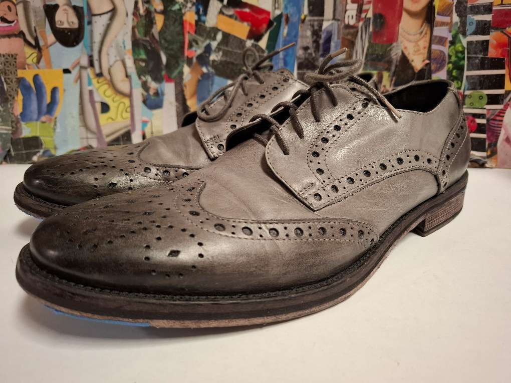 Herren-Schuh mit Ledersohle Gr. 43