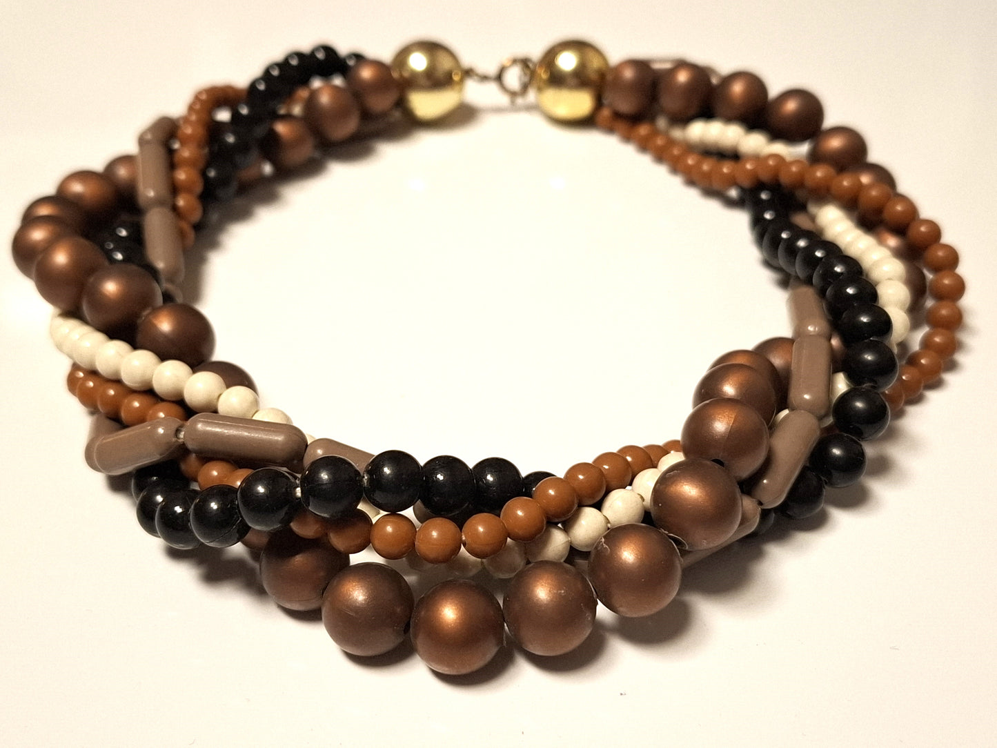 Vintage mehrreihige Perlenkette im Boho-Stil