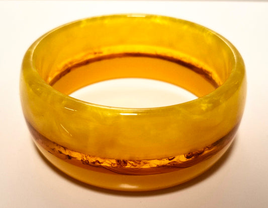 YELLOW RESIN BRACELET