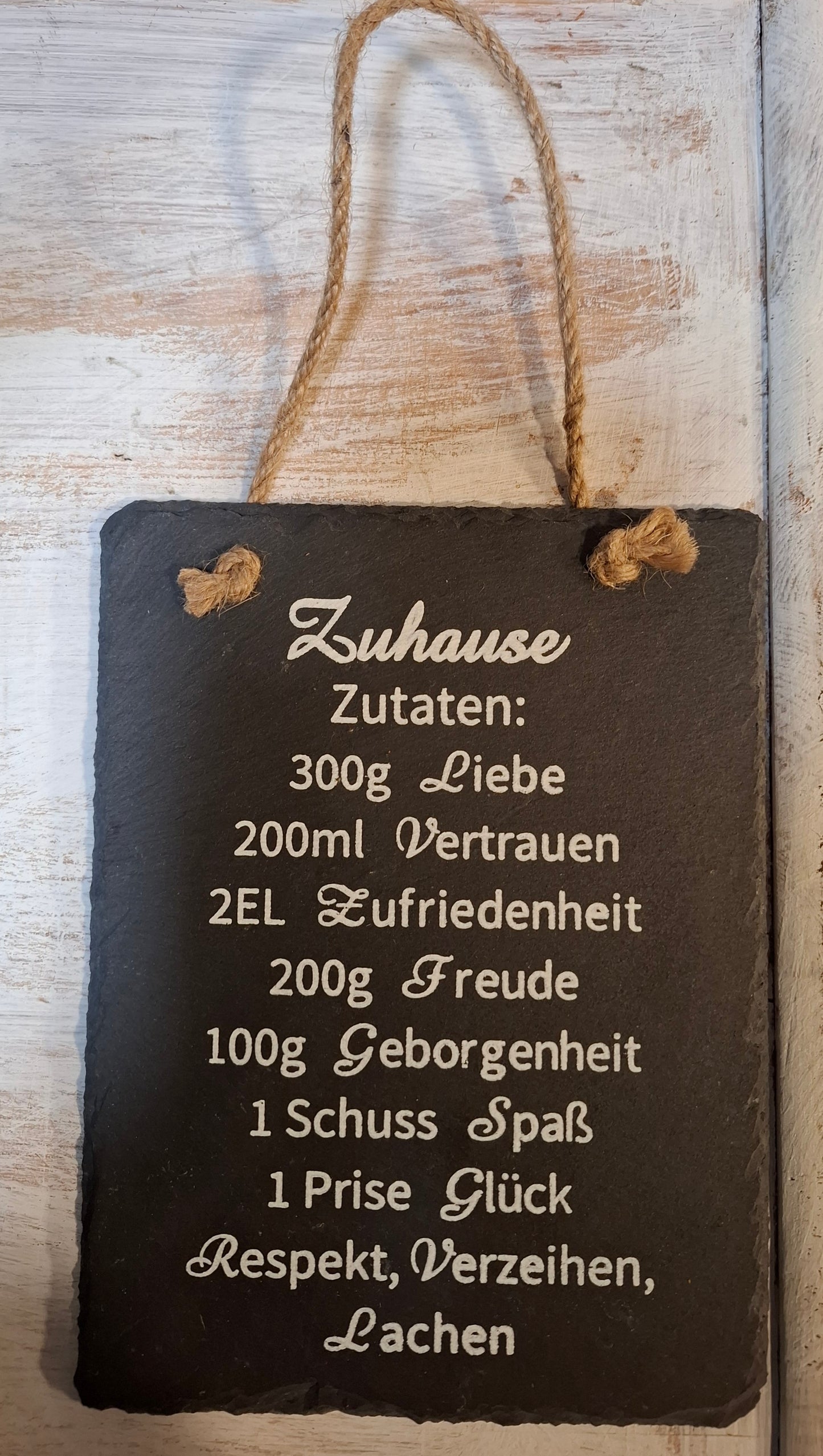 Wandbilder Sprüche Rezept Schiefertafel Wanddeko