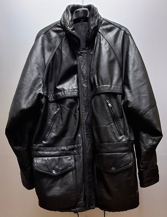 Vintage Leder Mantel Gr.50