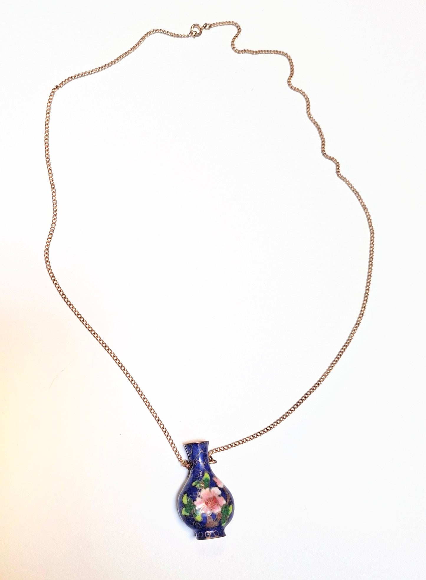 Vintage Emaille-Cloisonné-Halskette