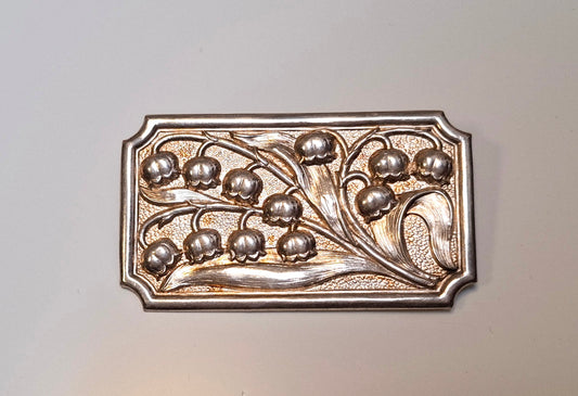 Vintage Brosche mit Blumen