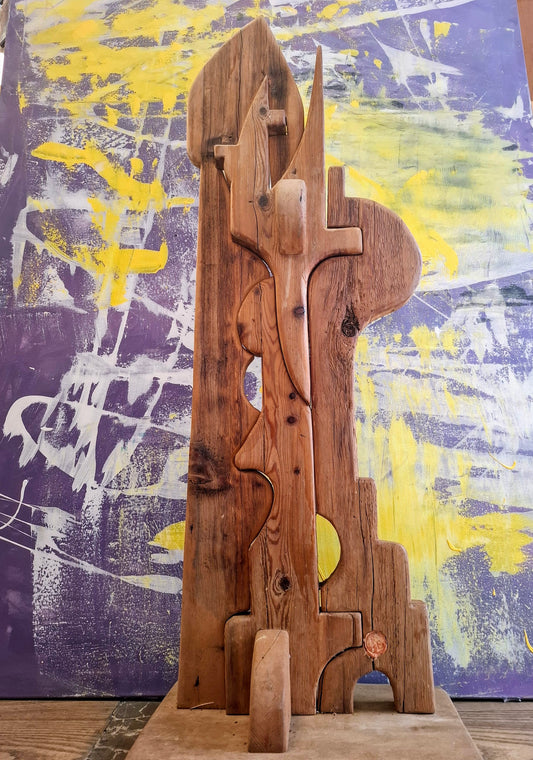 Große Holz Skulptur