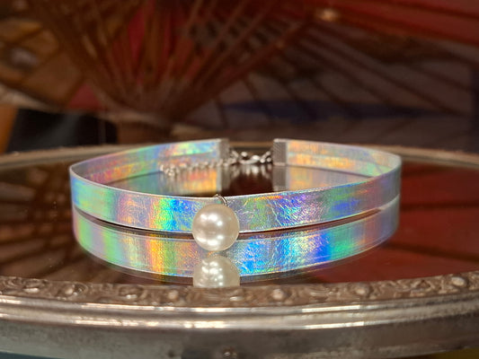 Holografisches Regenbogen-Halsband