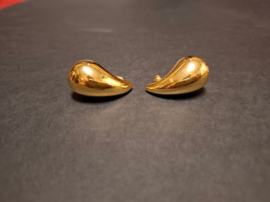 Van Cleep-stil Ohrringe Goldener Tropfen