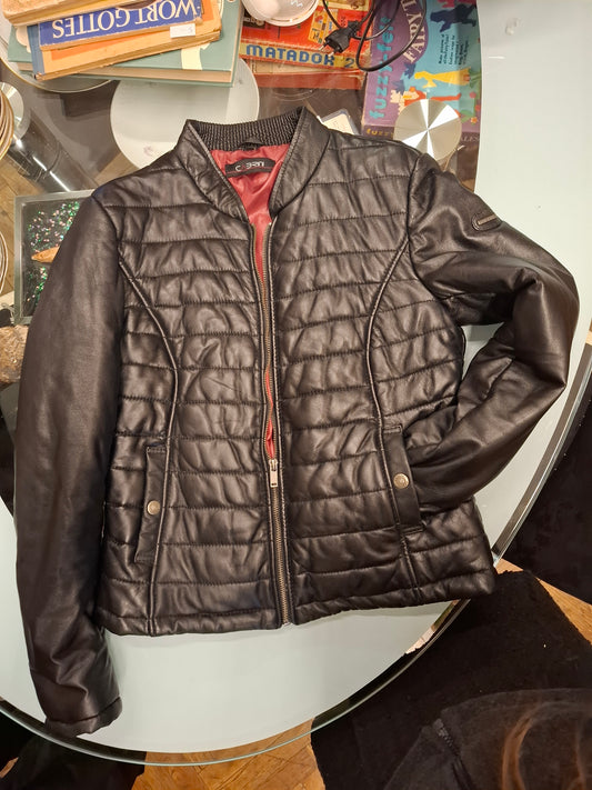 Lederpufferjacke von Cabrini Gr. M
