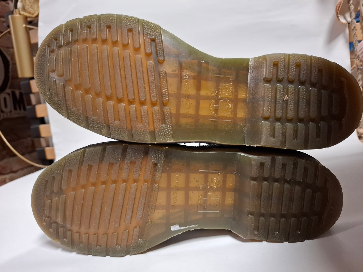 Schwarze Glitzer Dr. Martens Gr 43