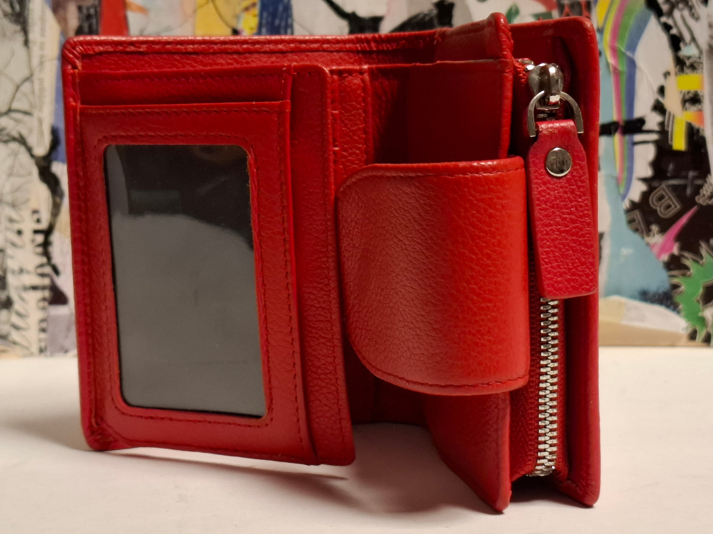 RFID ID Protection Wallet in Rot