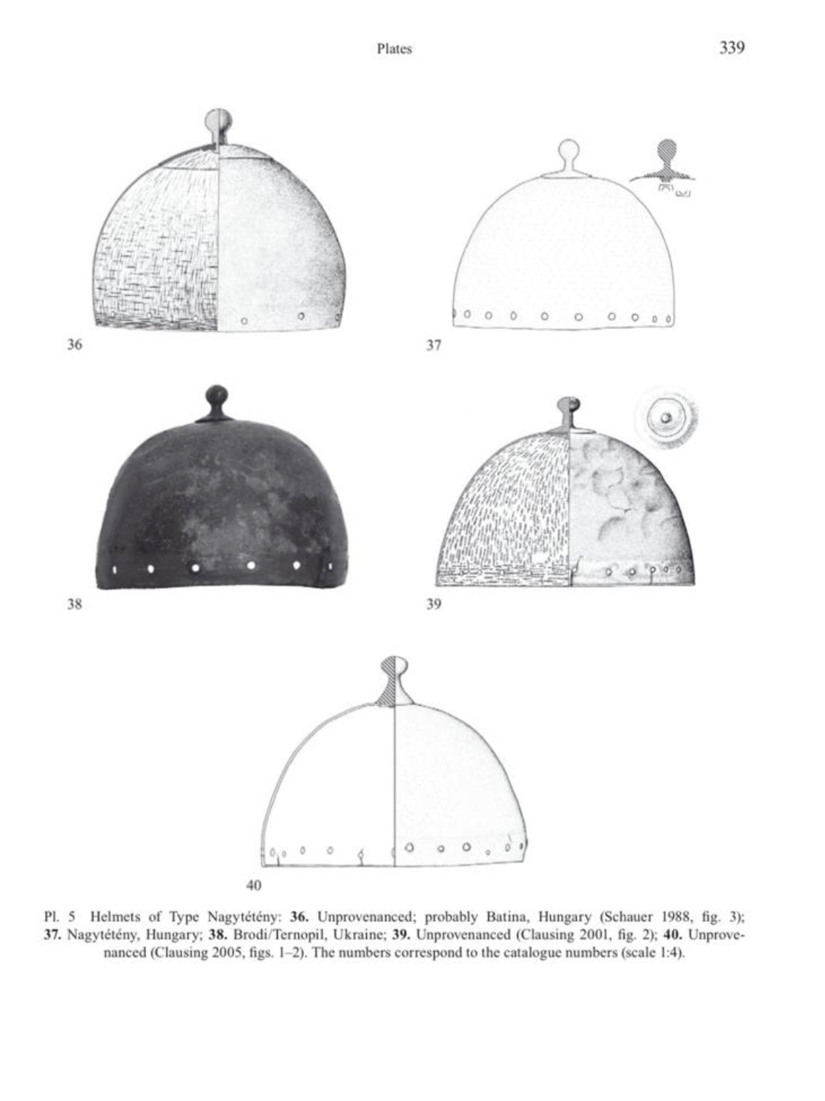Publizierter Bronzezeit Helm (Clausing, Mödlinger Nr. 40)