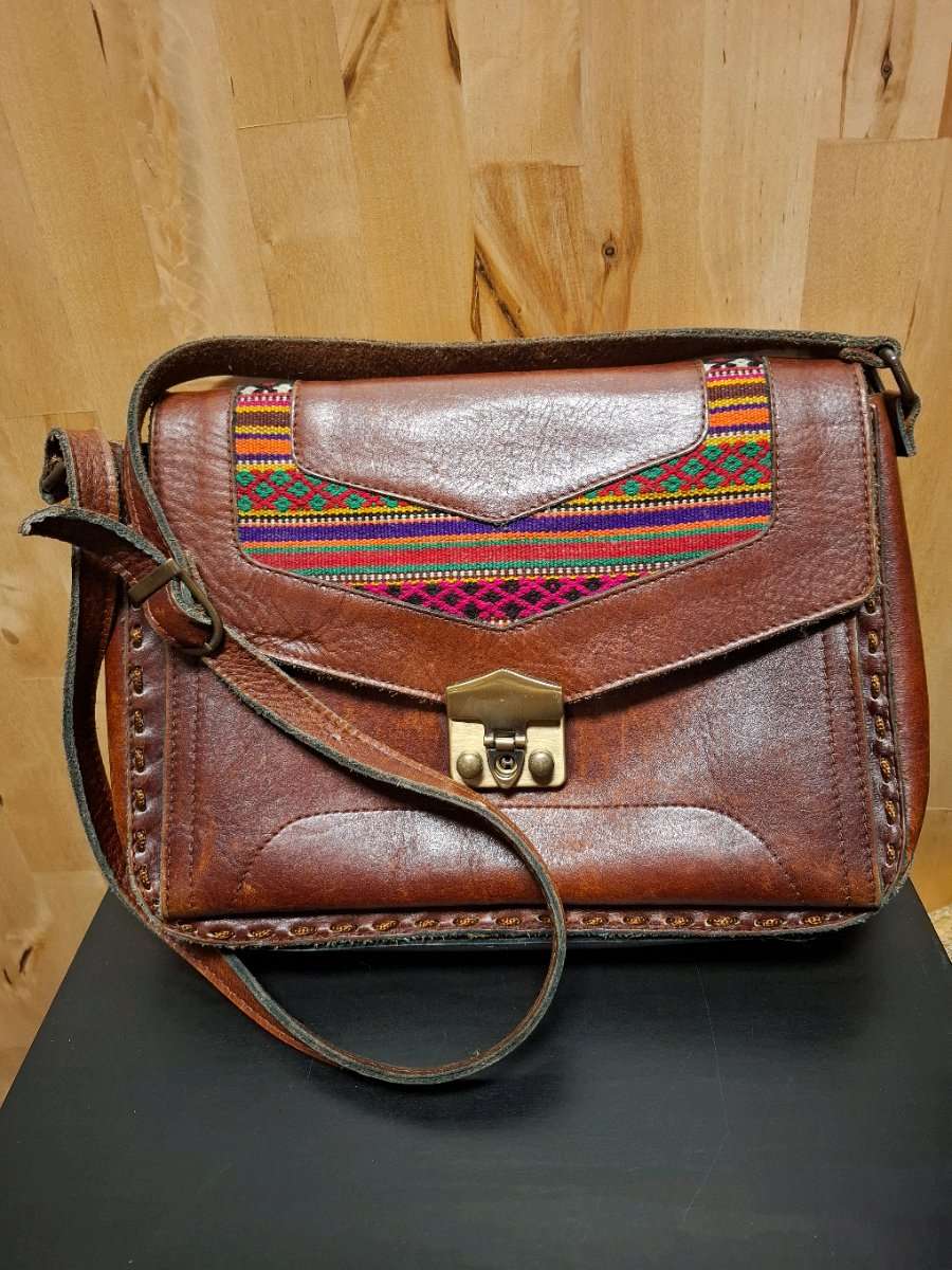 LEDER HANDTASCHE SUD AMERIKA