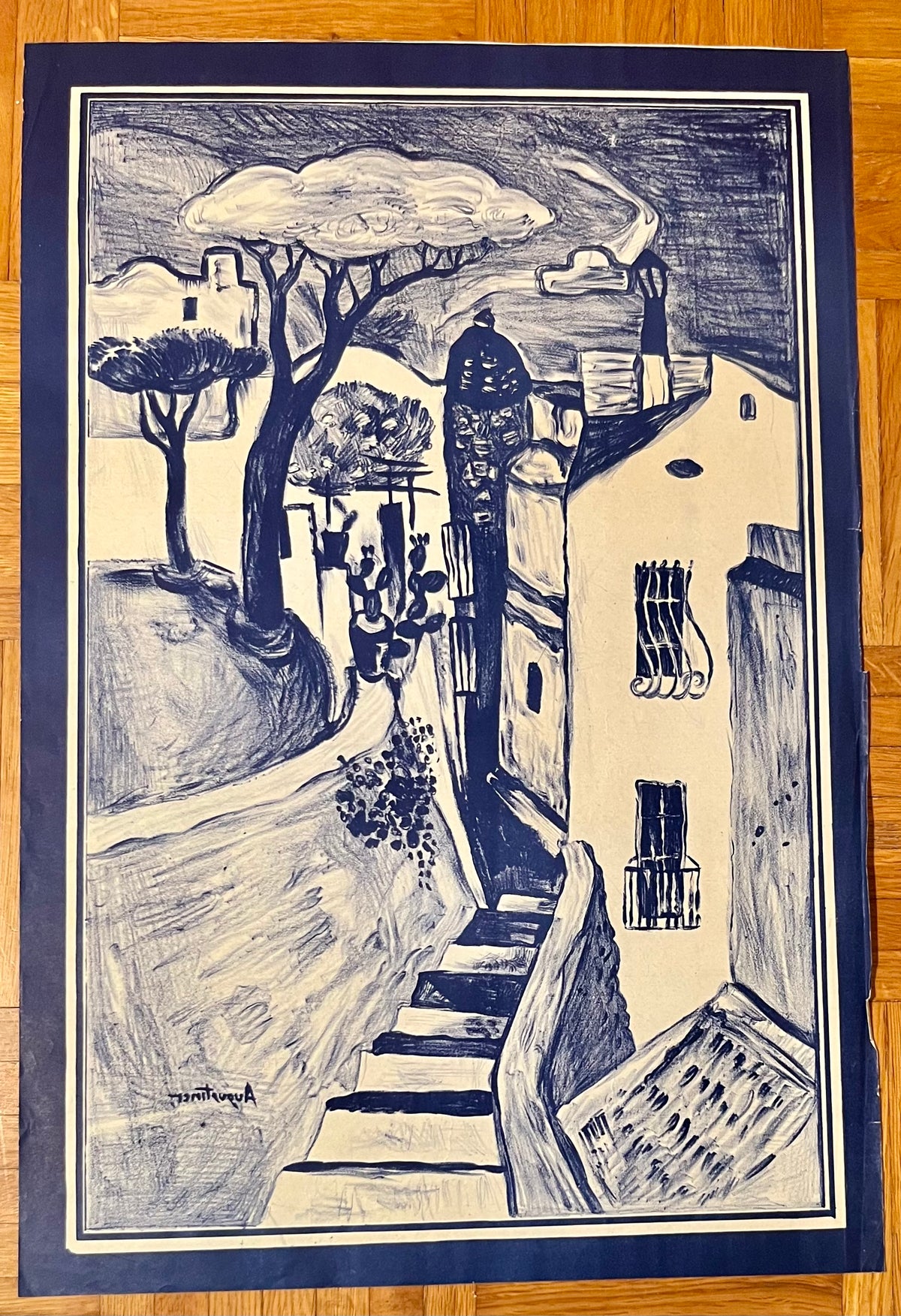 Werner Augustiner, Südländische Straßenszene
