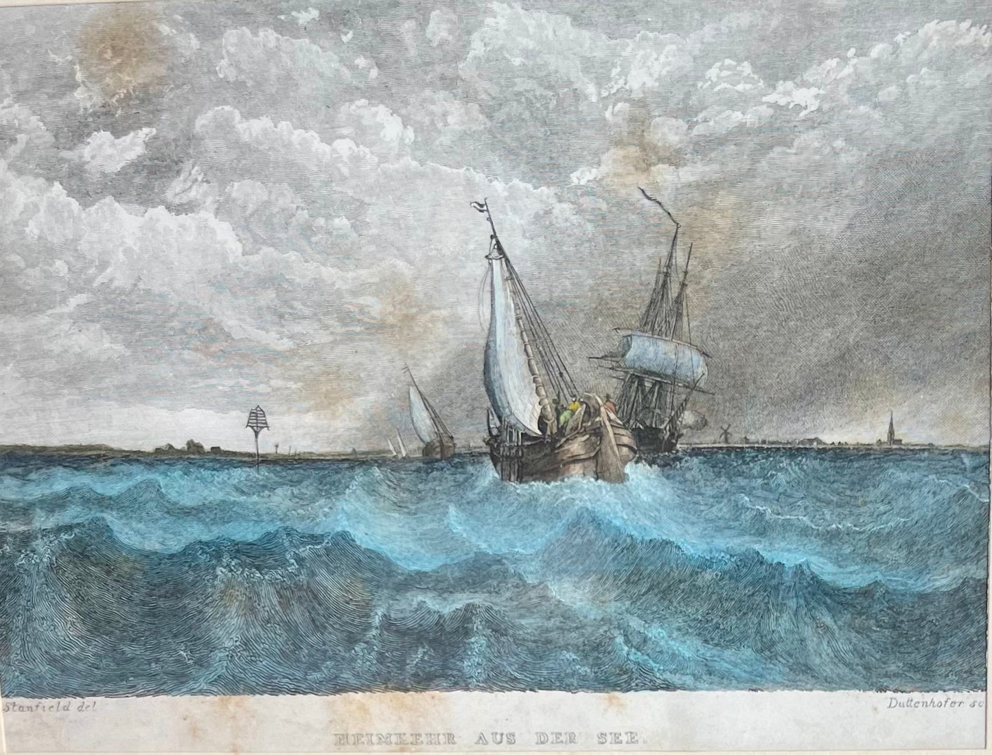 Duttenhofer, Heimkehr aus der See, gerahmt