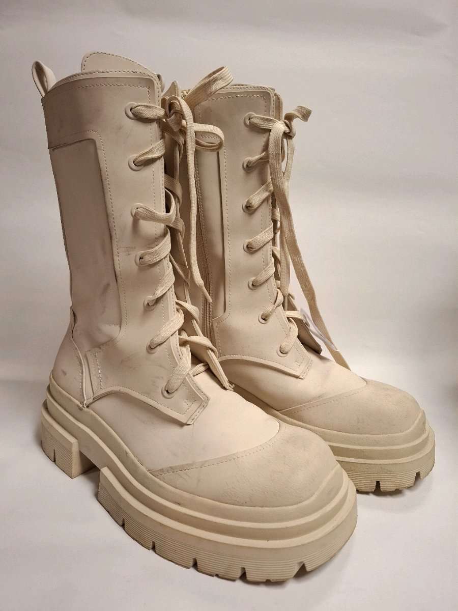 CHUNKY ZARA LACE UP BOOTS STIEFEL Gr. 41